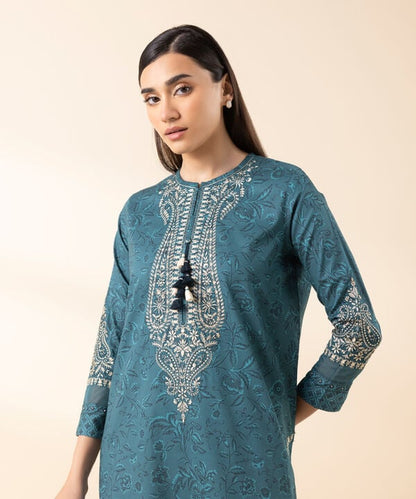 2 Piece - Embroidered Lawn Suit Unstitched