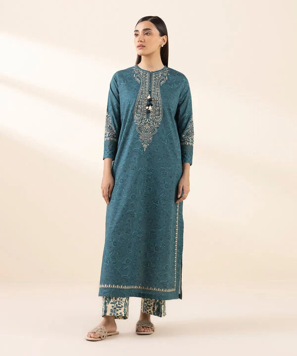 2 Piece - Embroidered Lawn Suit Unstitched
