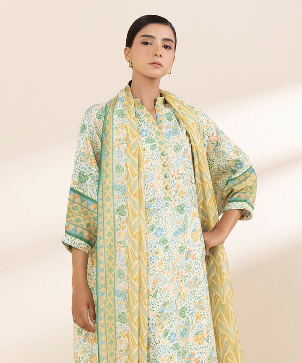 3 Piece - Printed Lawn Suit Unstitched