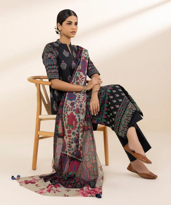 3 Piece - Printed Lawn Suit Unstitched