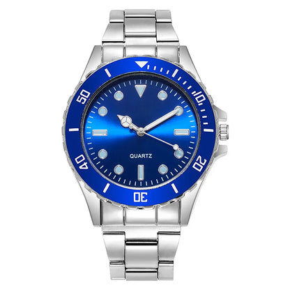 New Famous Luxury Brand Male Casual Quartz Watch Men Stainless Steel Luminous Watches Relogio Masculino Men's Green Wristwatch