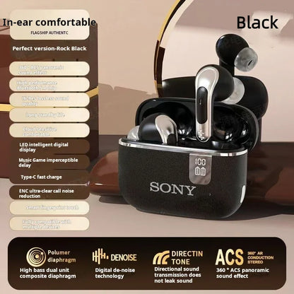 Original Sony NE109 Bluetooth Earphones TWS HIFI Mic Headset Wireless Earbuds Sports Headphones LED Display Gaming Accessories