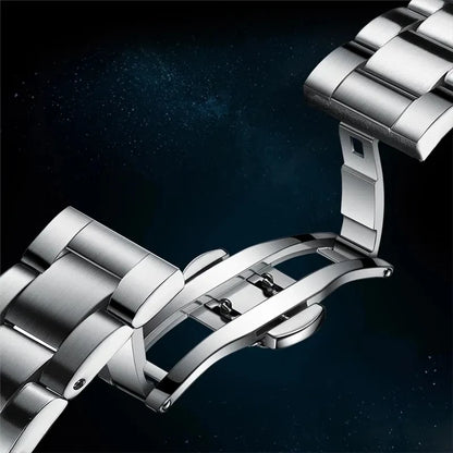 2025 LIGE New Watch Men Automatic Mechanical Tourbillon Clock Fashion Sport Diving Watch 100ATM Waterproof Luminous Watches Mens