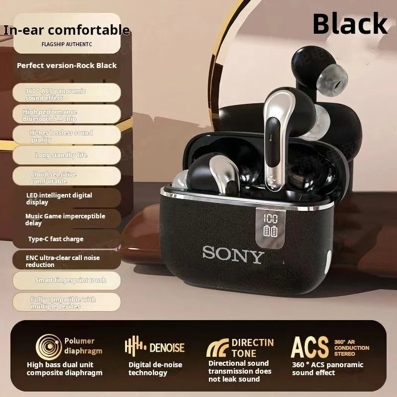 Original Sony NE109 Bluetooth Earphones TWS HIFI Mic Headset Wireless Earbuds Sports Headphones LED Display Gaming Accessories