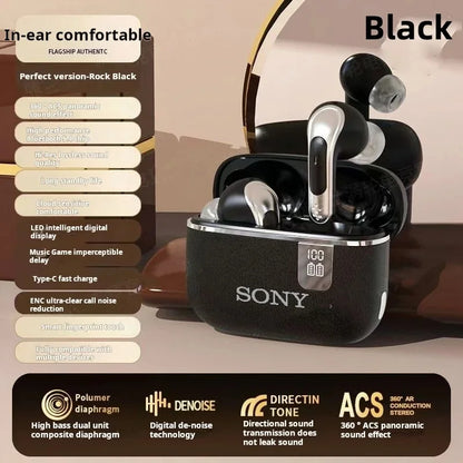 Original Sony NE109 Bluetooth Earphones TWS HIFI Mic Headset Wireless Earbuds Sports Headphones LED Display Gaming Accessories