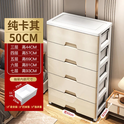 Narrow Gap Storage Cabinet Drawer Storage  Bathroom and Kitchen Plastic Multi-Layer Organizer Rack Compact Multi-Storage Cabinet