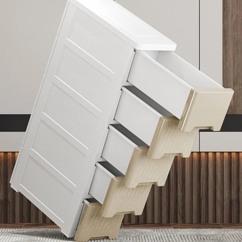 Narrow Gap Storage Cabinet Drawer Storage  Bathroom and Kitchen Plastic Multi-Layer Organizer Rack Compact Multi-Storage Cabinet