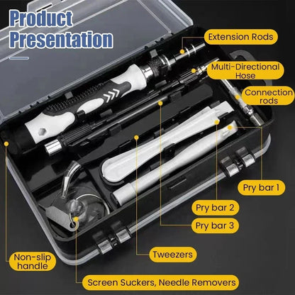 115 in 1Multifunctional Screwdriver Set Computer PC Mobile Phone Equipment Repair Screw Driver Insulation Manual Household Tools