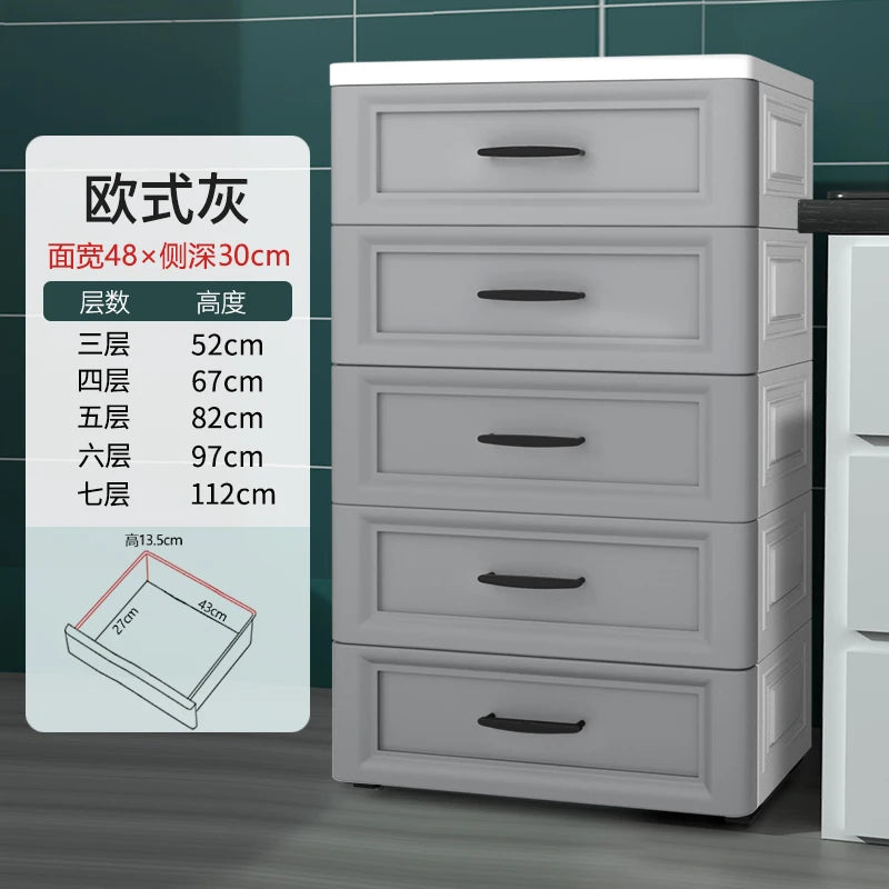 European Style Gap Storage Cabinet, Kitchen Narrow Gap Organizer Shelf, Bathroom Drawer-Type Storage Cabinet, Movable Bedside