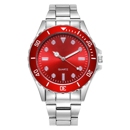 New Famous Luxury Brand Male Casual Quartz Watch Men Stainless Steel Luminous Watches Relogio Masculino Men's Green Wristwatch