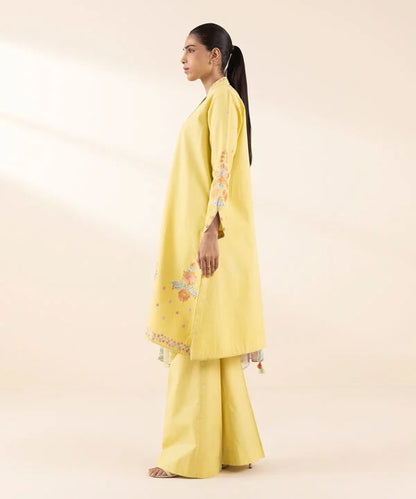 3 Piece - Embroidered Dobby Suit Unstitched