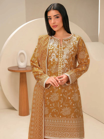 3 Piece Lawn Suit-Embroidered (Unstitched)