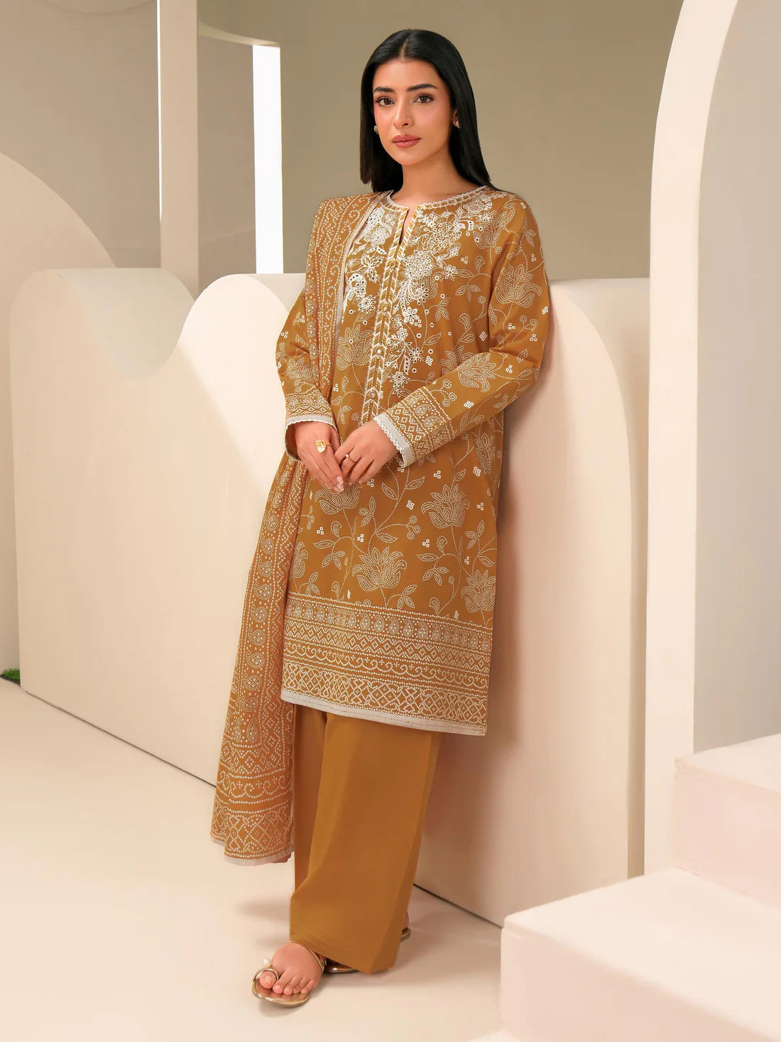 3 Piece Lawn Suit-Embroidered (Unstitched)