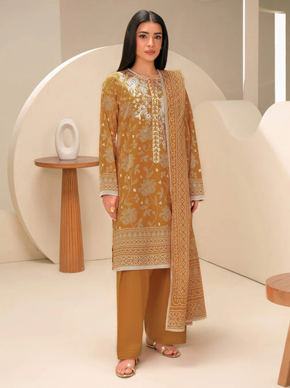 3 Piece Lawn Suit-Embroidered (Unstitched)